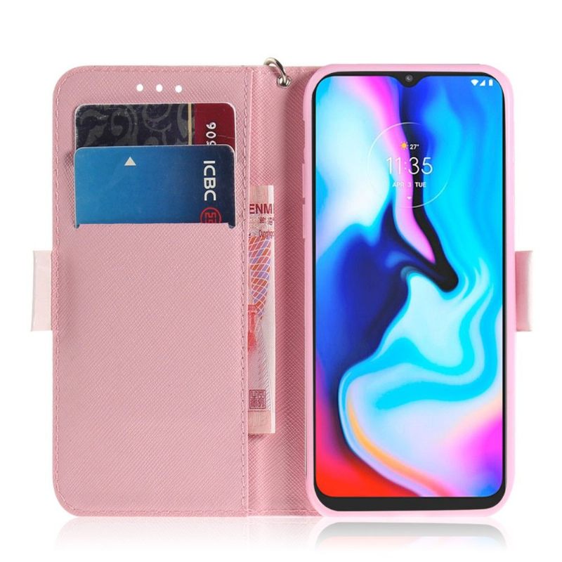 Flip Case voor Motorola Moto G9 Play Hakpatroon