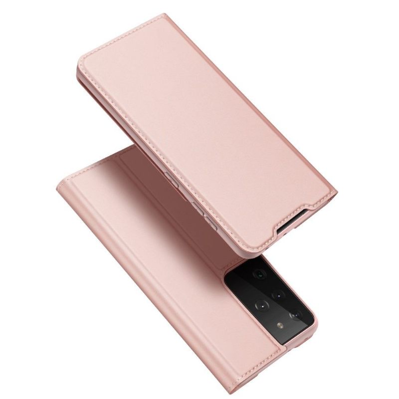 Cover voor Samsung Galaxy S21 Ultra 5G Zakelijk Satijneffect