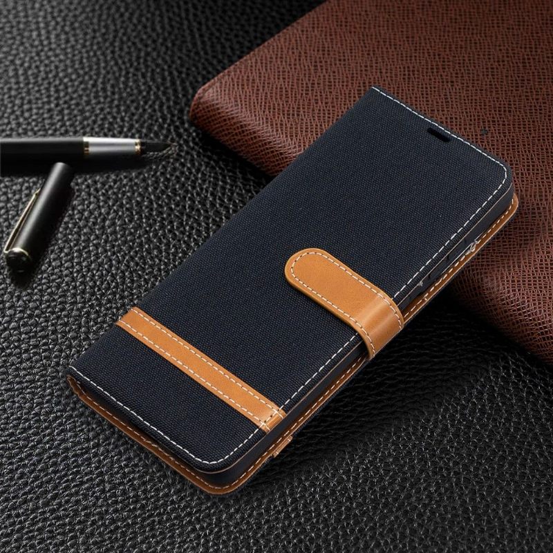 Flip Case voor Samsung Galaxy S21 Ultra 5G Stoffen Bekleding