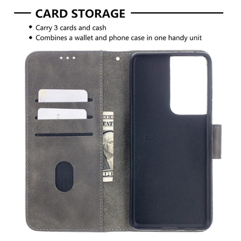 Folio-hoesje voor Samsung Galaxy S21 Ultra 5G Anti-fall Croc Aspect Leereffect