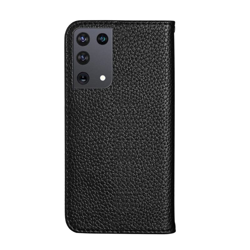 Folio-hoesje voor Samsung Galaxy S21 Ultra 5G Generfde Faux Leather Flip