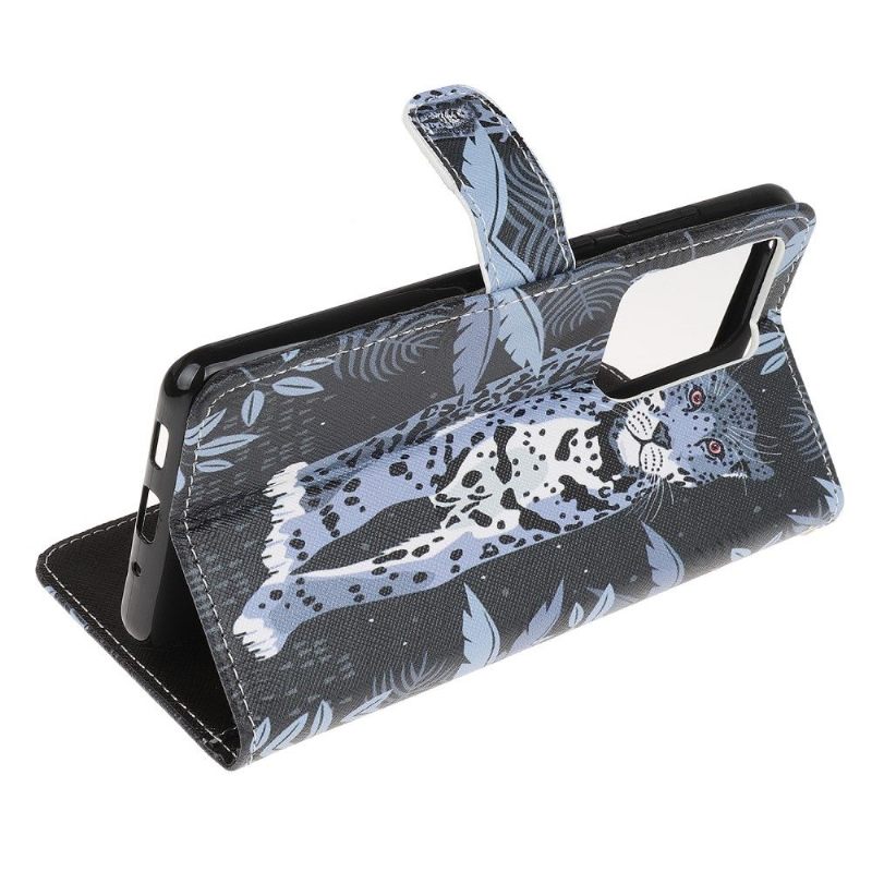 Folio-hoesje voor Samsung Galaxy S21 Ultra 5G Jungle Luipaard