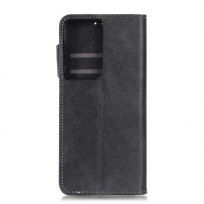 Folio-hoesje voor Samsung Galaxy S21 Ultra 5G S-vorm Zichtbare Naden