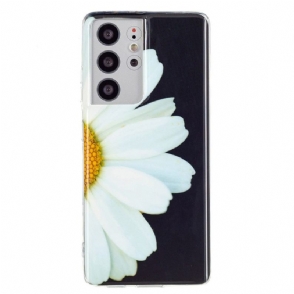 Hoesje voor Samsung Galaxy S21 Ultra 5G Fluorescerende Daisy