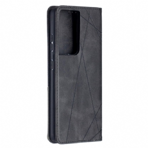 Leren Hoesje voor Samsung Galaxy S21 Ultra 5G Bescherming Célinia Stijl Lederen Kaarthouder