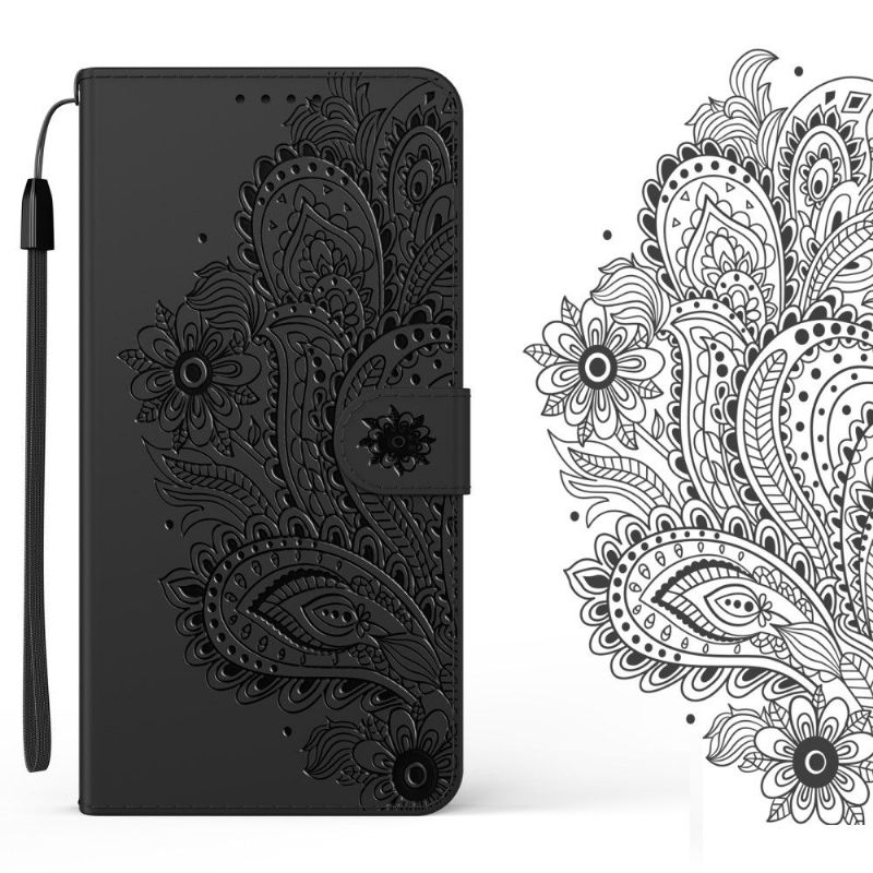 Leren Hoesje voor Samsung Galaxy S21 Ultra 5G Lena Paisley