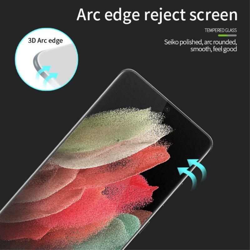 Samsung Galaxy S21 Ultra 5G Schermbeschermer Van Gehard Glas Op Volledige Grootte