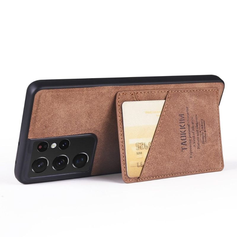 Telefoonhoesje voor Samsung Galaxy S21 Ultra 5G Vintage Kunstleer