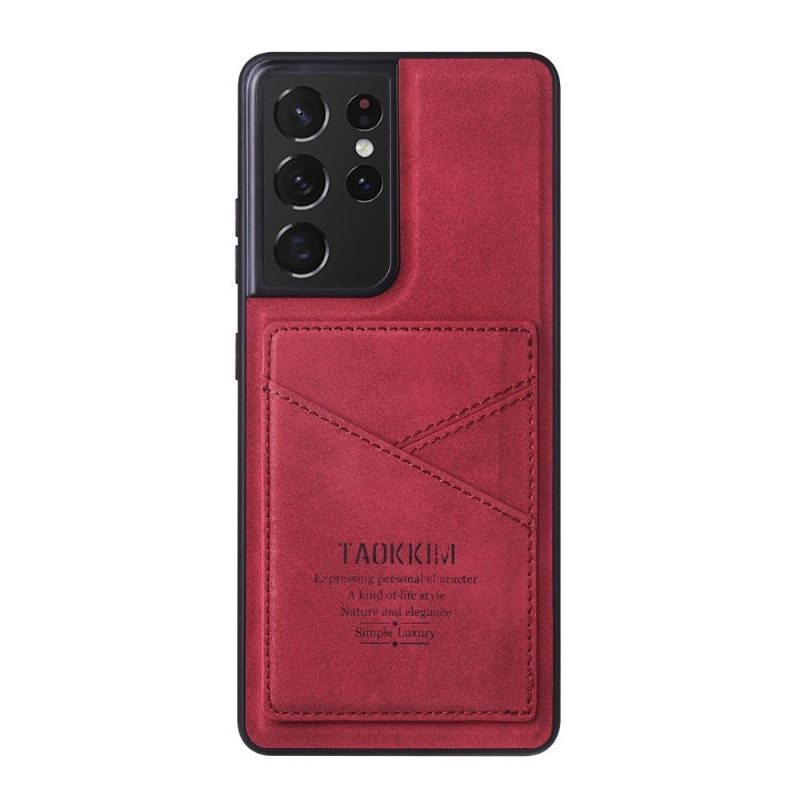 Telefoonhoesje voor Samsung Galaxy S21 Ultra 5G Vintage Kunstleer
