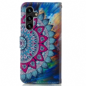 Folio-hoesje voor Samsung Galaxy A13 5G Bloemenmandala