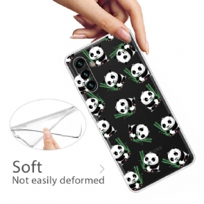 Hoesje voor Samsung Galaxy A13 5G Blije Panda's