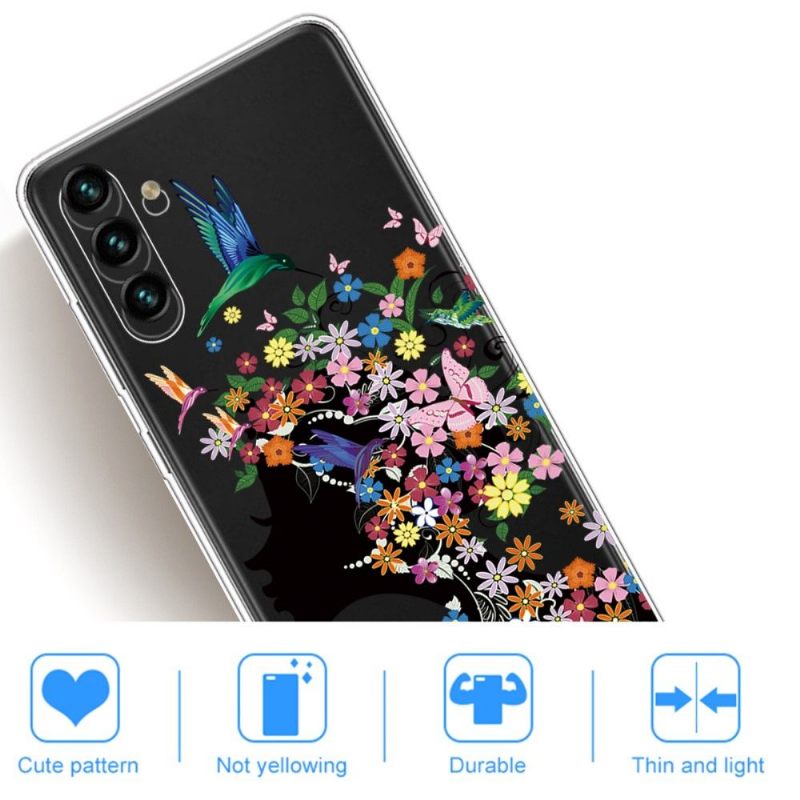 Hoesje voor Samsung Galaxy A13 5G Kolibrie Bloemen