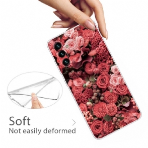 Hoesje voor Samsung Galaxy A13 5G Rode Bloem