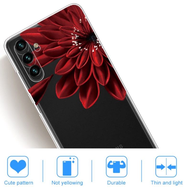 Hoesje voor Samsung Galaxy A13 5G Rode Bloemen