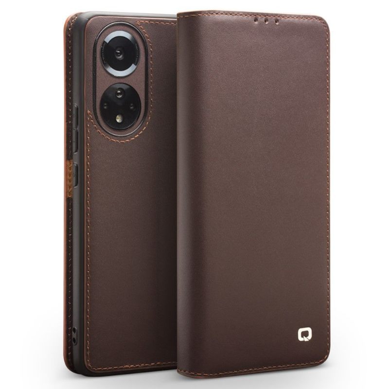 Folio-hoesje voor Huawei Nova 9 / Honor 50 Handgemaakt Echt Leer