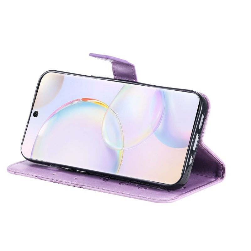 Folio-hoesje voor Huawei Nova 9 / Honor 50 Ondersteuningsfunctie Vlinders
