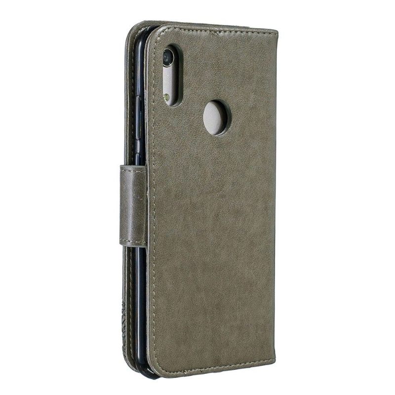 Flip Case voor Huawei Y6 2019 Ondersteuningsfunctie Vlinders