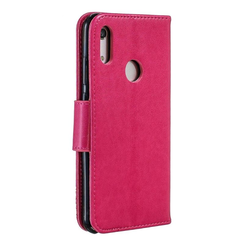Flip Case voor Huawei Y6 2019 Ondersteuningsfunctie Vlinders