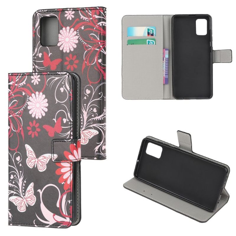 Folio-hoesje voor Xiaomi Redmi Note 10 Anti-fall Vlinders En Bloemen