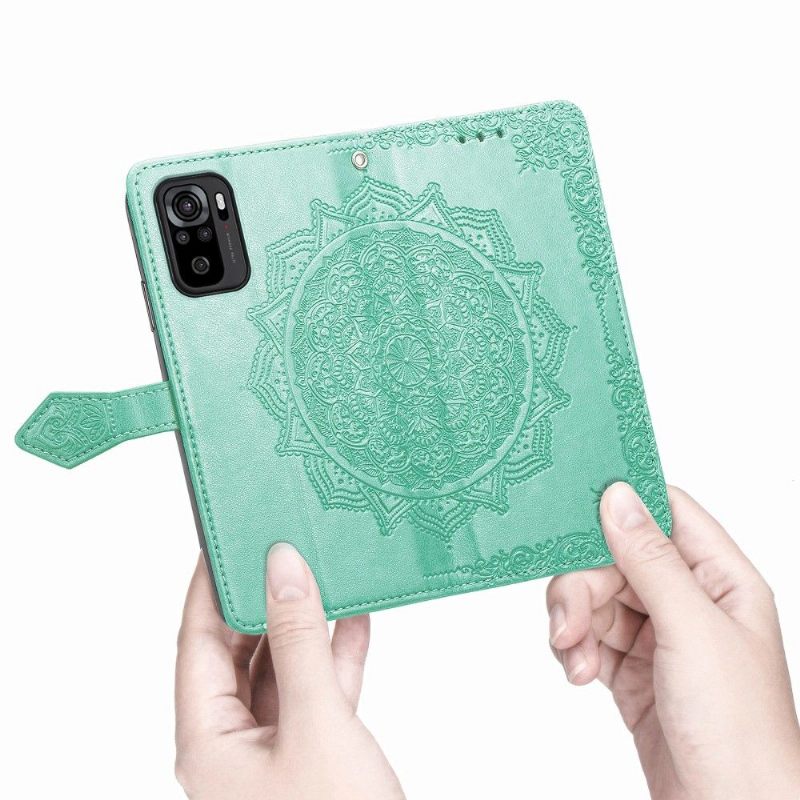 Folio-hoesje voor Xiaomi Redmi Note 10 Mandala-kaarthouder