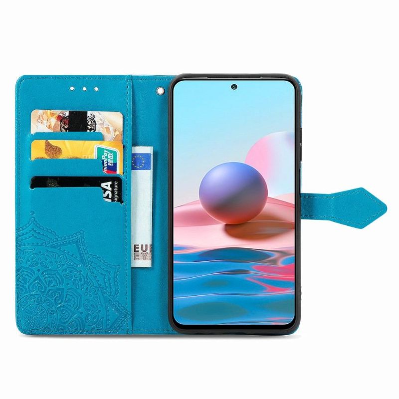 Folio-hoesje voor Xiaomi Redmi Note 10 Mandala-kaarthouder