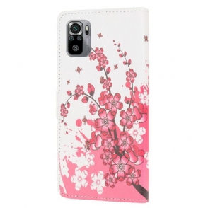 Leren Hoesje voor Xiaomi Redmi Note 10 Bescherming Japanse Abrikoos