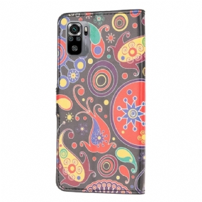 Leren Hoesje voor Xiaomi Redmi Note 10 Paisley Bloem
