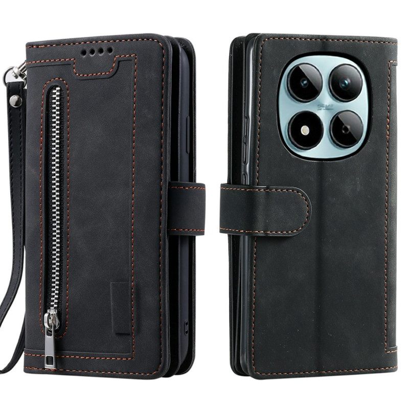 Bescherming Hoesje Xiaomi Redmi Note 15 Pro 5g Portemonnee Met 9 Kaartsleuven