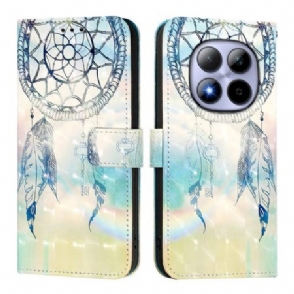 Flip Case Leren Xiaomi Redmi Note 15 Pro 5g Aquarel Dromenvanger