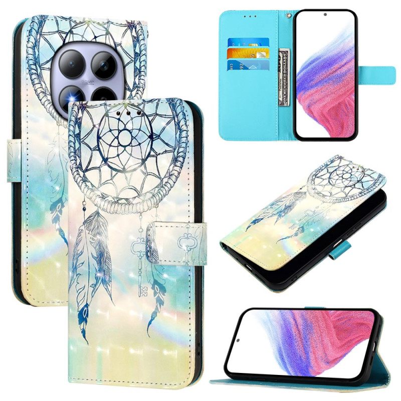 Flip Case Leren Xiaomi Redmi Note 15 Pro 5g Aquarel Dromenvanger