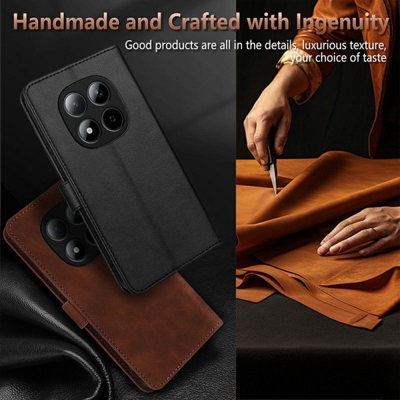 Folio-hoesje Xiaomi Redmi Note 15 Pro 5g Azns Suède-effect