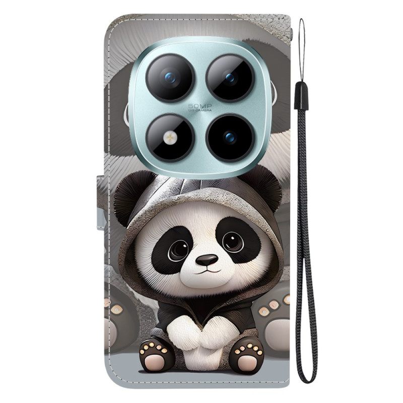 Folio-hoesje Xiaomi Redmi Note 15 Pro 5g Telefoonhoesje Baby Panda