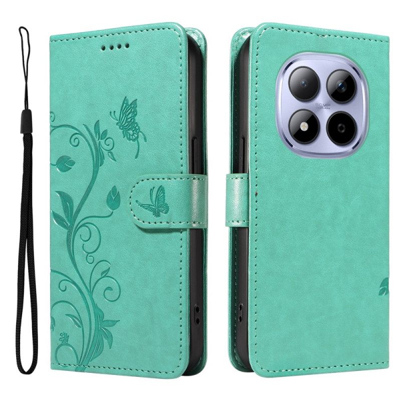 Folio-hoesje Xiaomi Redmi Note 15 Pro 5g Telefoonhoesje Bloemen