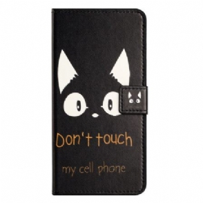Folio-hoesje Xiaomi Redmi Note 15 Pro 5g Telefoonhoesje Don't Touch My Cell Phone