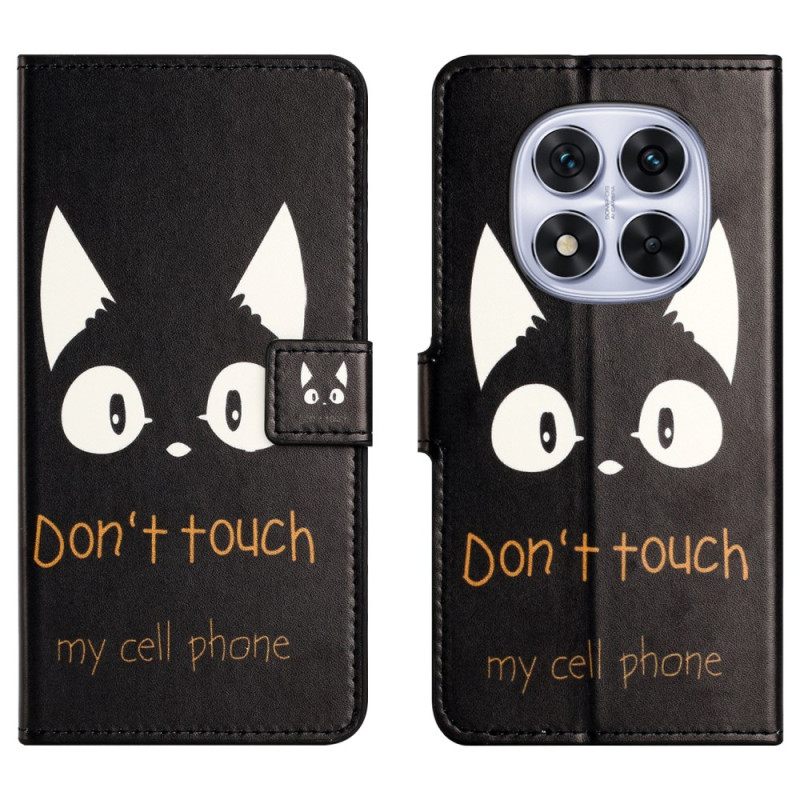 Folio-hoesje Xiaomi Redmi Note 15 Pro 5g Telefoonhoesje Don't Touch My Cell Phone