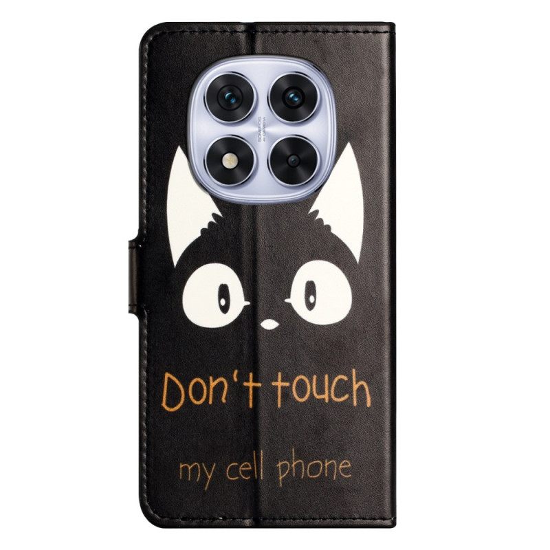 Folio-hoesje Xiaomi Redmi Note 15 Pro 5g Telefoonhoesje Don't Touch My Cell Phone