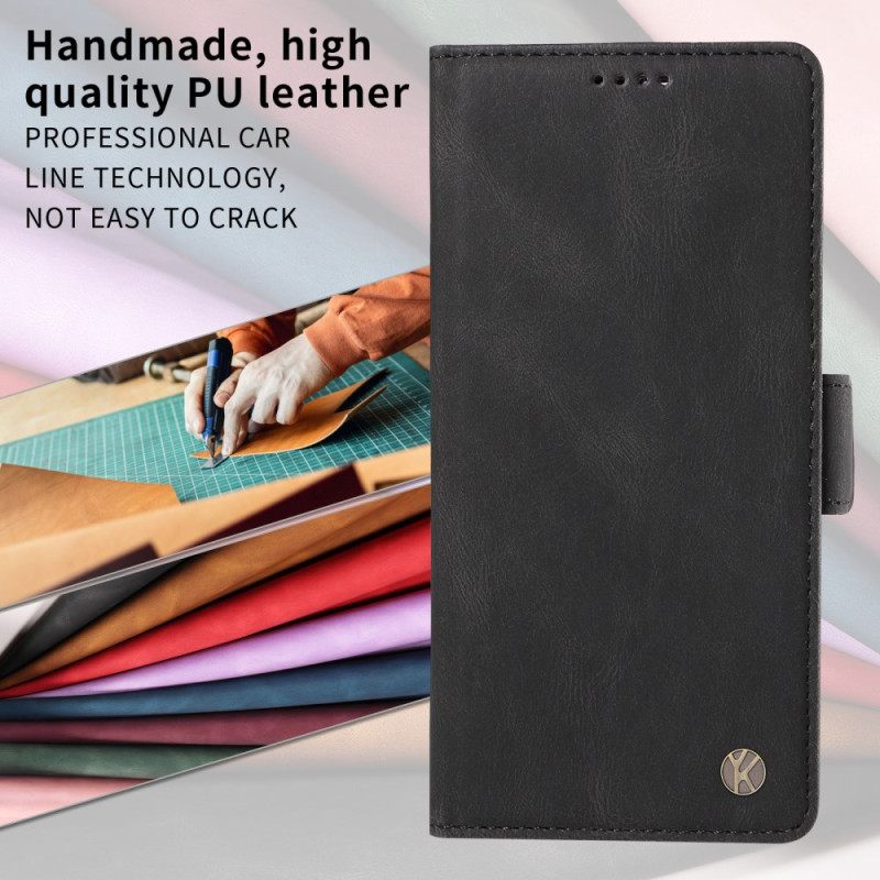 Folio-hoesje Xiaomi Redmi Note 15 Pro 5g Telefoonhoesje Yikatu Suède-effect