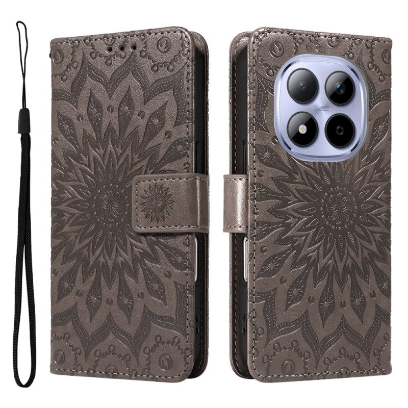 Folio-hoesje Xiaomi Redmi Note 15 Pro 5g Telefoonhoesje Zonnebloempatroon