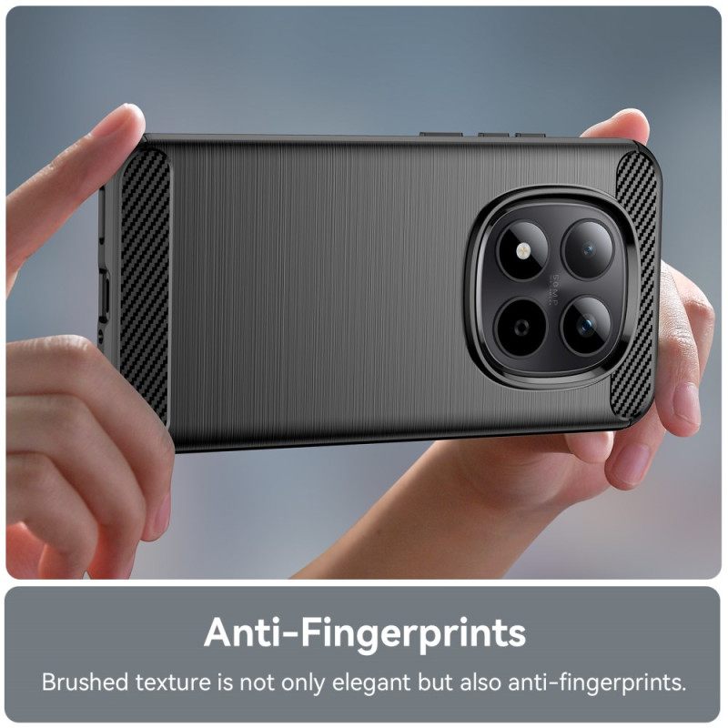 Hoesje Xiaomi Redmi Note 15 Pro 5g Geborsteld Koolstofvezel Bescherming Hoesje