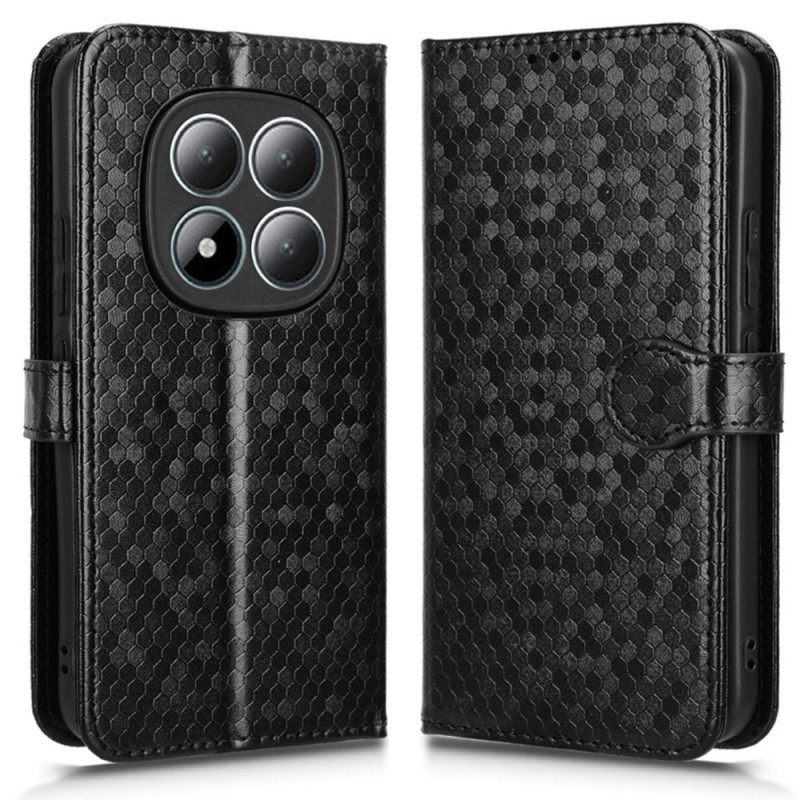Leren Hoesje Voor Xiaomi Redmi Note 15 Pro 5g Glitterstippen