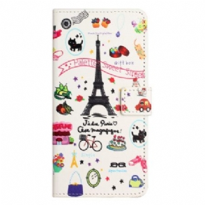 Leren Hoesje Voor Xiaomi Redmi Note 15 Pro 5g I Love Paris