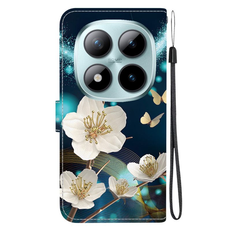 Leren Hoesje Voor Xiaomi Redmi Note 15 Pro 5g Magnolia's