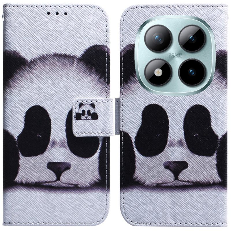Leren Hoesje Voor Xiaomi Redmi Note 15 Pro 5g Panda