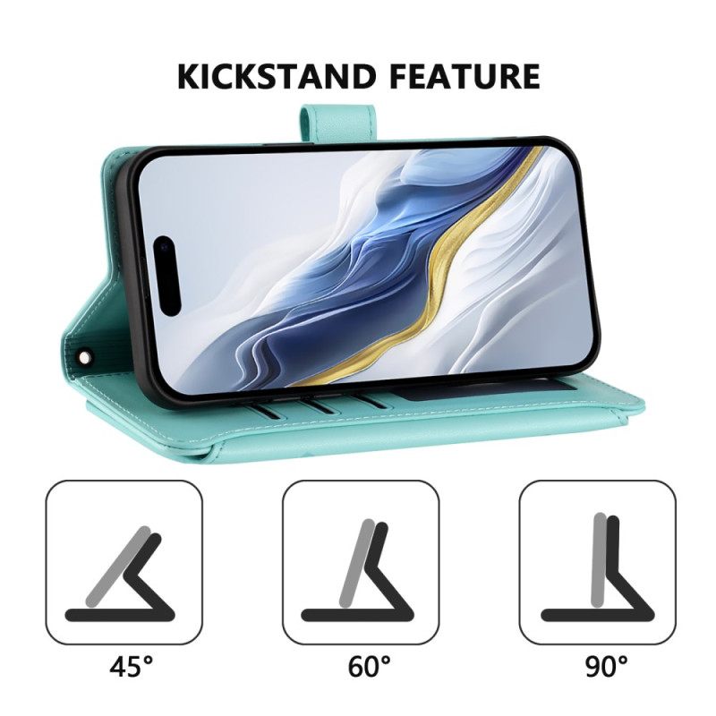 Leren Hoesje Voor Xiaomi Redmi Note 15 Pro 5g Portemonnee Met 6 Kaartsleuven