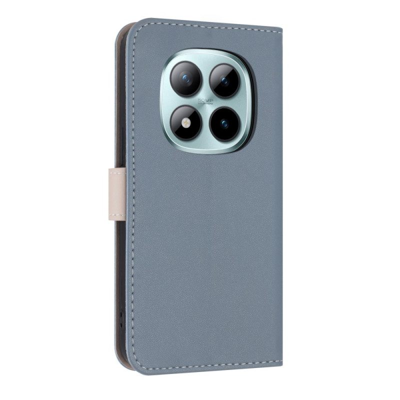 Leren Hoesje Xiaomi Redmi Note 15 Pro 5g Decoratieve Knoop