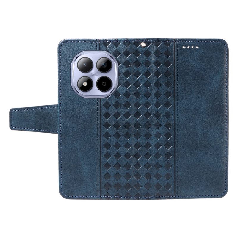 Leren Hoesje Xiaomi Redmi Note 15 Pro 5g Diamanten Rand Bescherming Hoesje