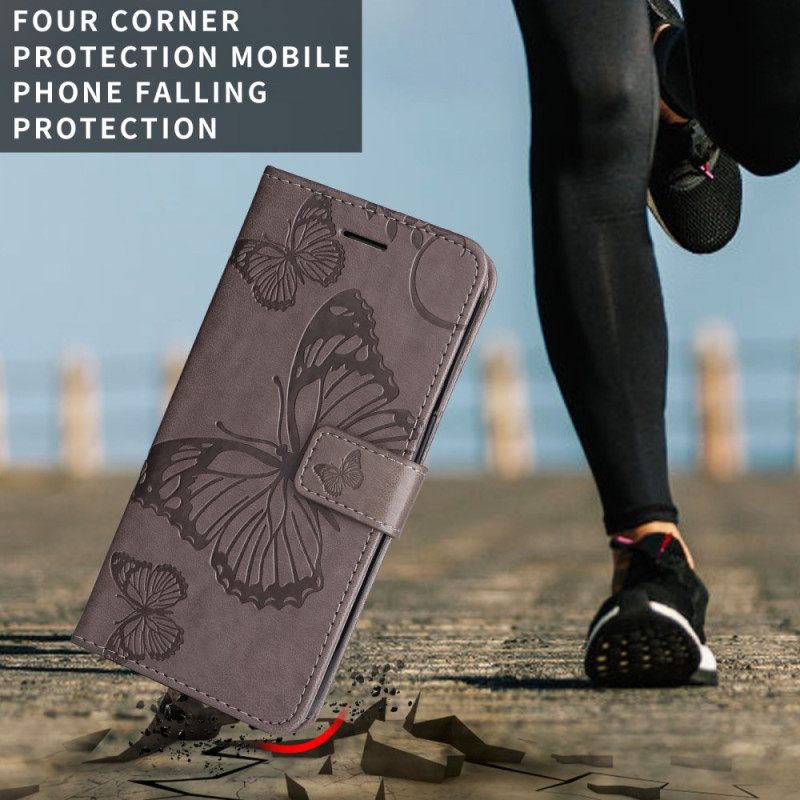 Leren Hoesje Xiaomi Redmi Note 15 Pro 5g Reuzenvlinders