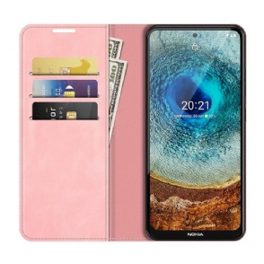 Cover voor Nokia X20 / X10 Anti-fall Kunstleer Functie Stand