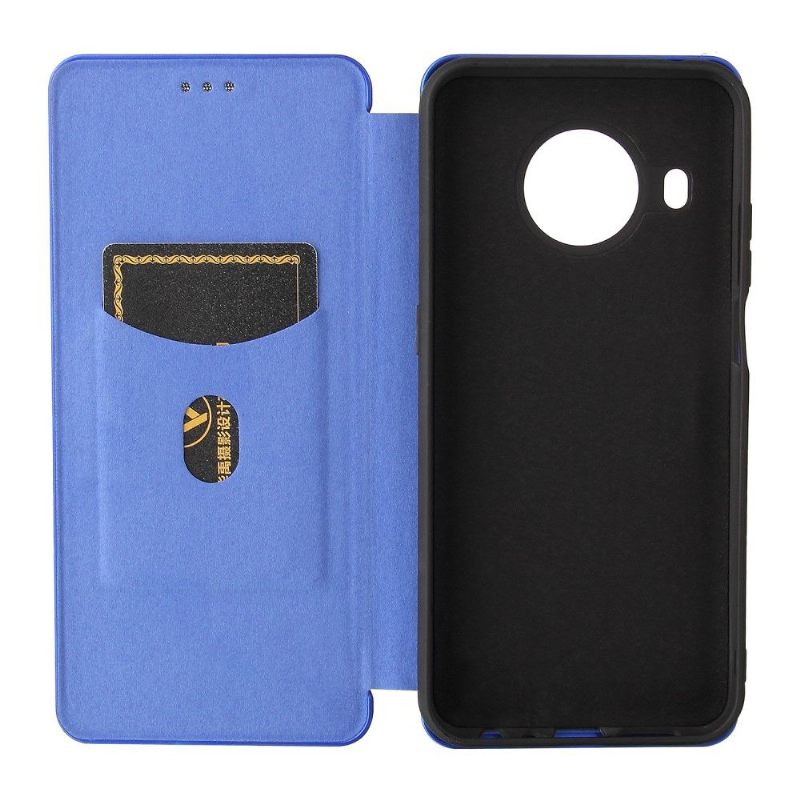 Flip Case voor Nokia X20 / X10 Kunstleer In Koolstofvezelstijl