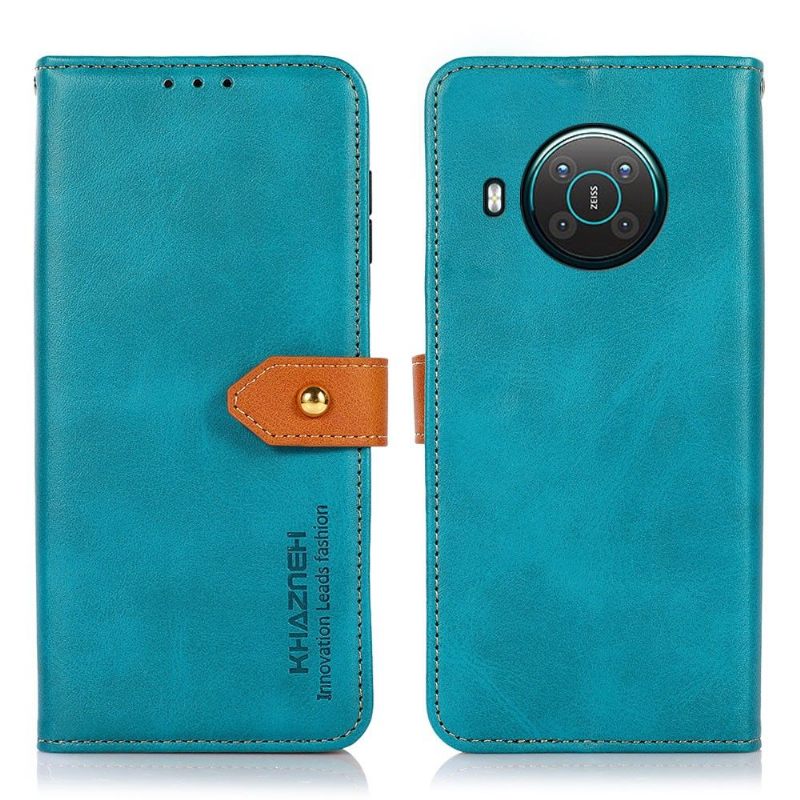 Folio-hoesje voor Nokia X20 / X10 Khazneh Tweekleurig Kunstleer